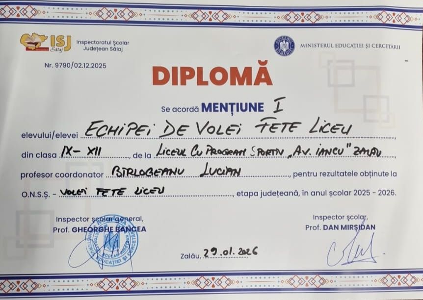 Liceul cu Program Sportiv "Avram Iancu" Zalau